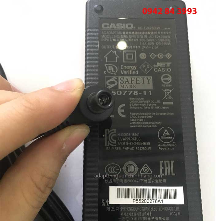 Adapter-nguồn cho đàn Casio Privia PX-A800 PX-A800BN